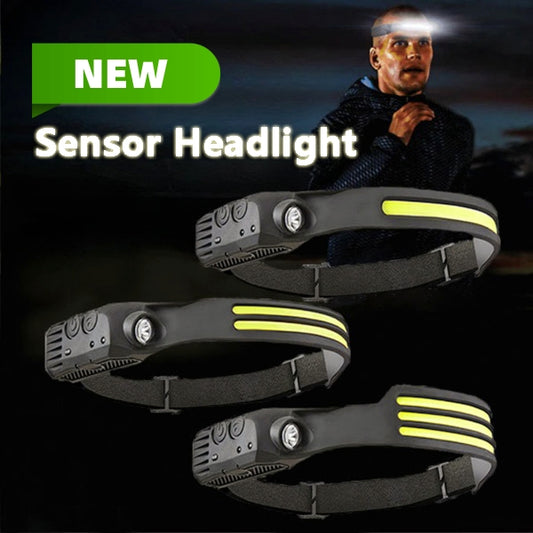 LED Headlamp Flashlight USB Rechargeable Waterproof Camping Headlight With All Perspectives Hunting Light