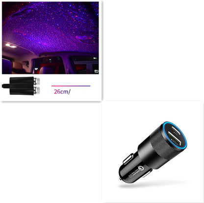 Star Light Projector Party Lights USB LED Light Interior Lighting LED Interior Car Lights Starry Sky Galaxy Night Lights