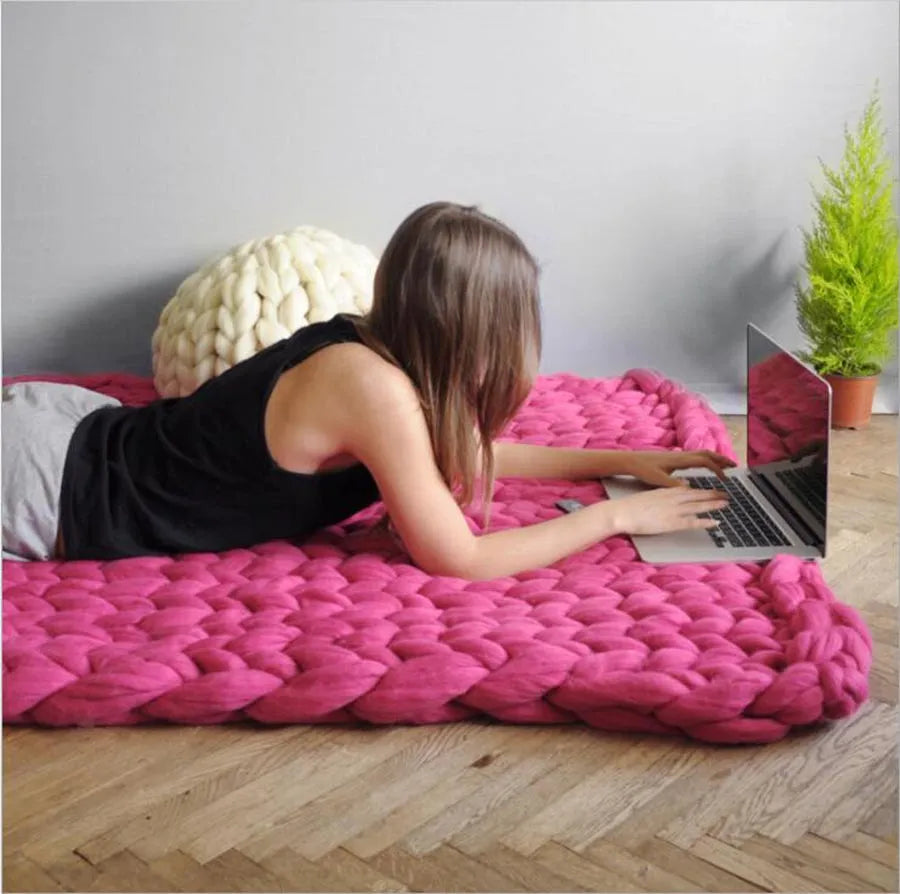 Zen Weighted Knitted Blanket